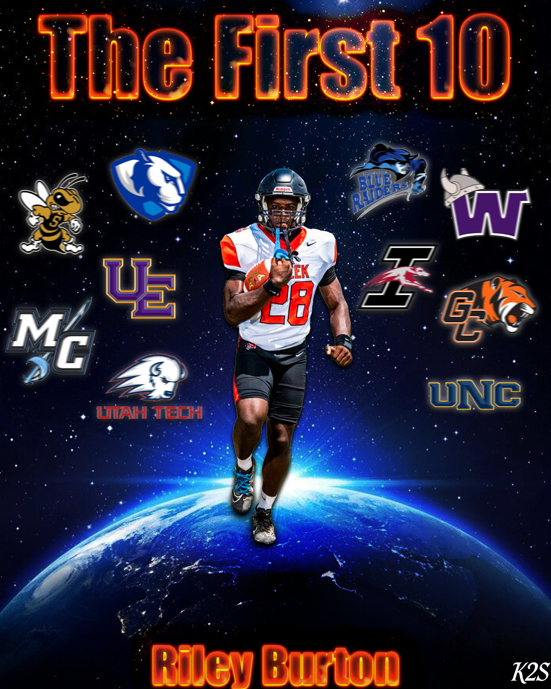 Custom Recruiting / Offer Graphic – Athlete Top Schools Edit